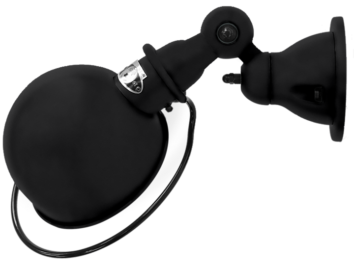 Loft Wall Sconce - D1000X - Matte Finish - Jielde - Wall Sconces - No Switch - Black - RAL9011 - HORNE