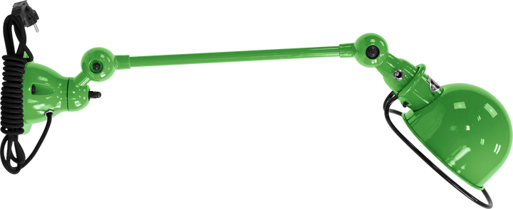 Loft Table/Wall Light - D4001 - Glossy Finish - Jielde - Table + Task - With Plug & Cord - Apple Green - RAL6018 - HORNE