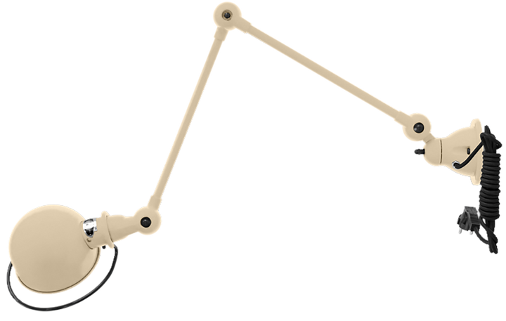 Loft Table/Wall Light - D4401R - Matte Finish - Jielde - Table + Task - With Plug & Cord - Ivory - RAL1015 - HORNE