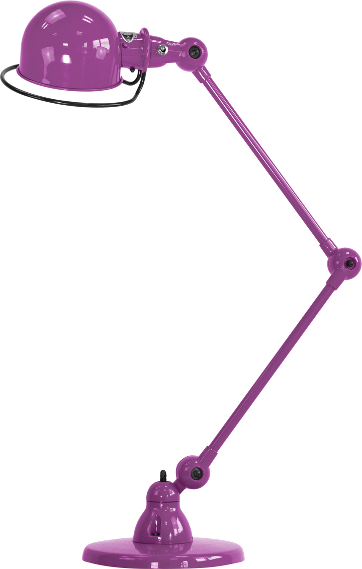 Loft Desk Lamp - D6440 - Jielde - Table + Task - Glossy - Fuschia - RAL4008 - HORNE