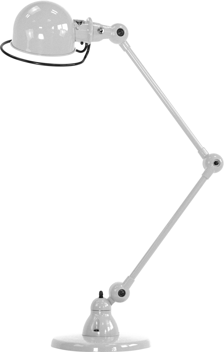 Loft Desk Lamp - D6440 - Jielde - Table + Task - Glossy - Silver Grey - RAL9006 - HORNE