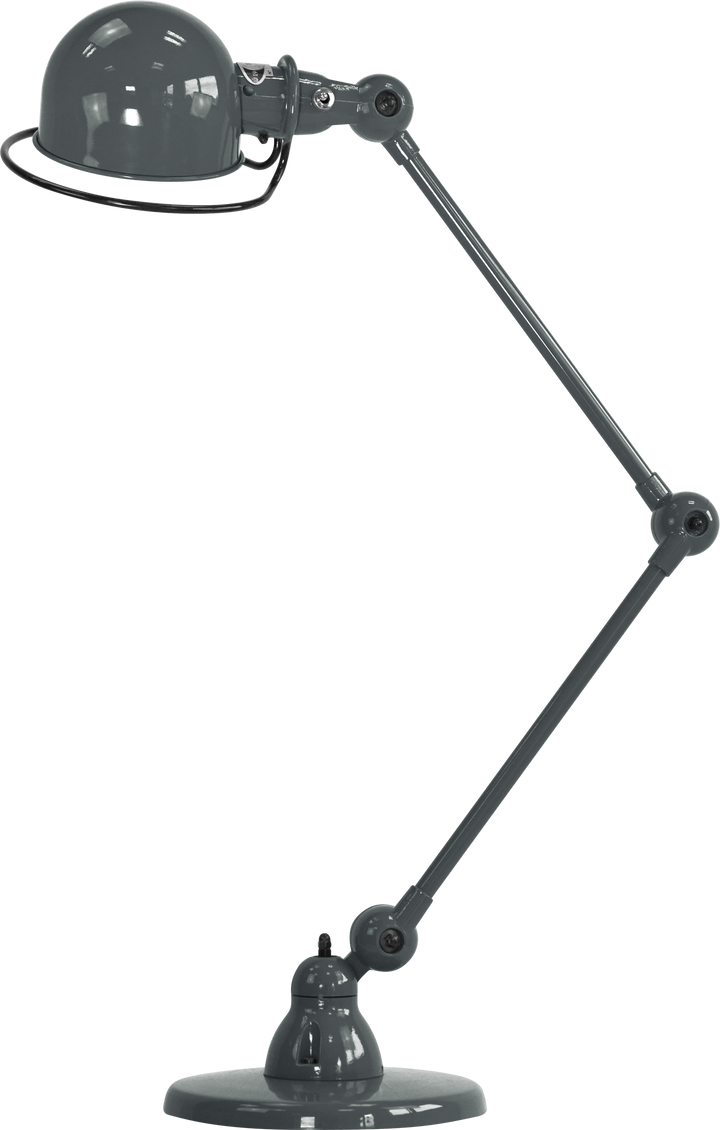 Loft Desk Lamp - D6440 - Jielde - Table + Task - Glossy - Granite Grey - RAL7026 - HORNE
