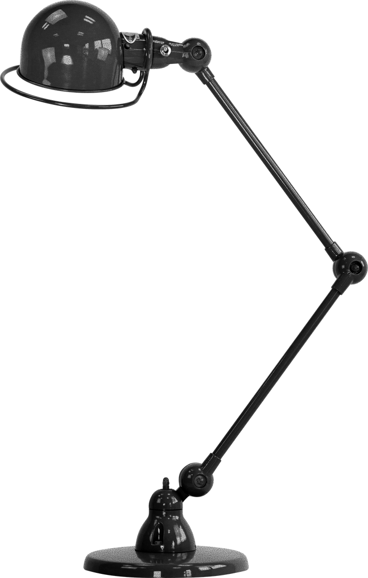 Loft Desk Lamp - D6440 - Jielde - Table + Task - Glossy - Hammered Black - HORNE