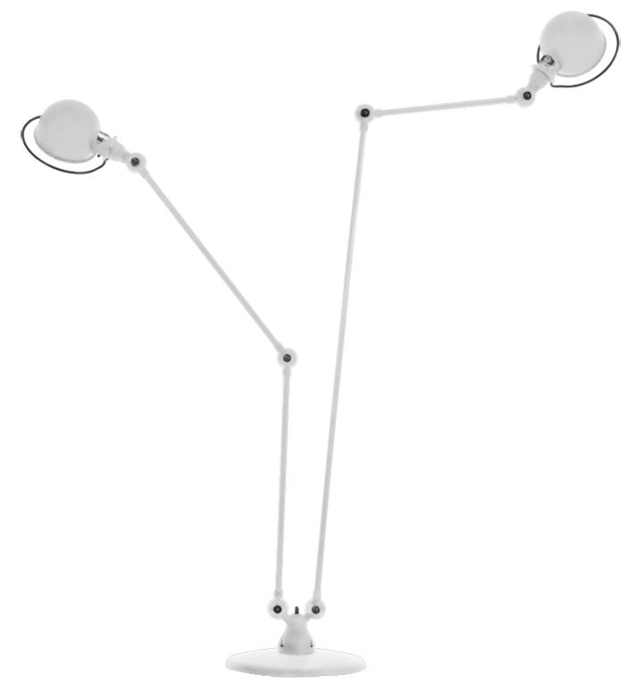 Loft Double Floor Lamp - DD7460 - Jielde - Floor Lamps - Glossy - Ivory - RAL1015 - HORNE