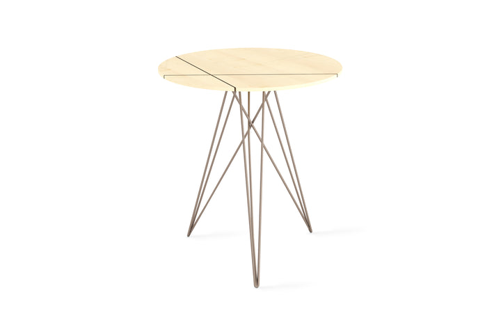 Hudson Side Table - Tronk - Tables + Desks - Maple/Walnut Inlay - Rose Copper - HORNE