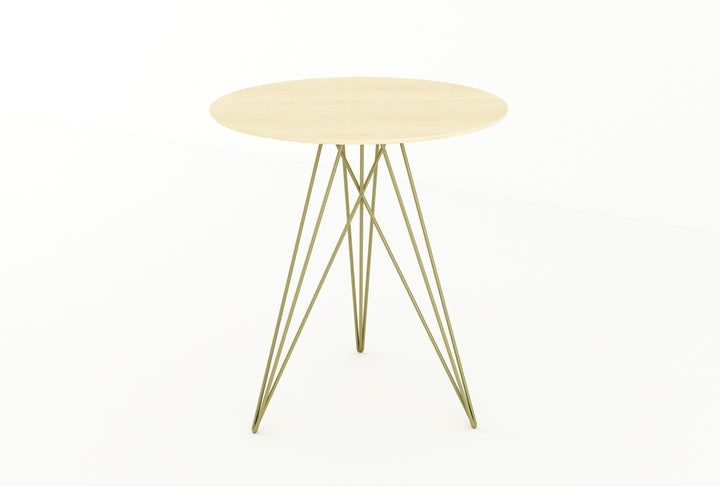 Hudson Side Table - Tronk - Tables + Desks - Maple - Brassy Gold - HORNE