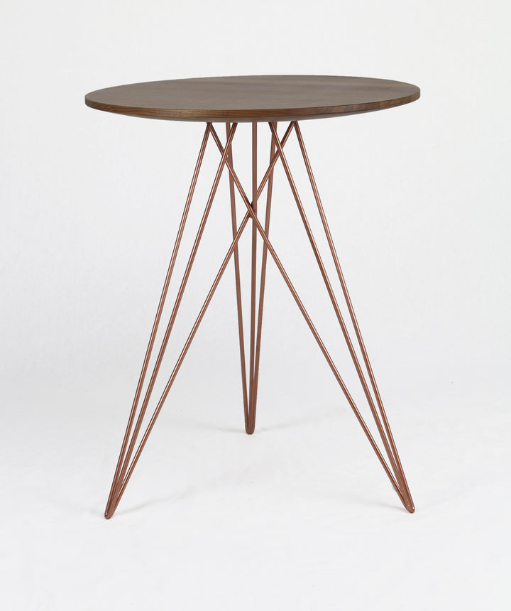 Hudson Side Table - Tronk - Tables + Desks - Walnut - Rose Copper - HORNE