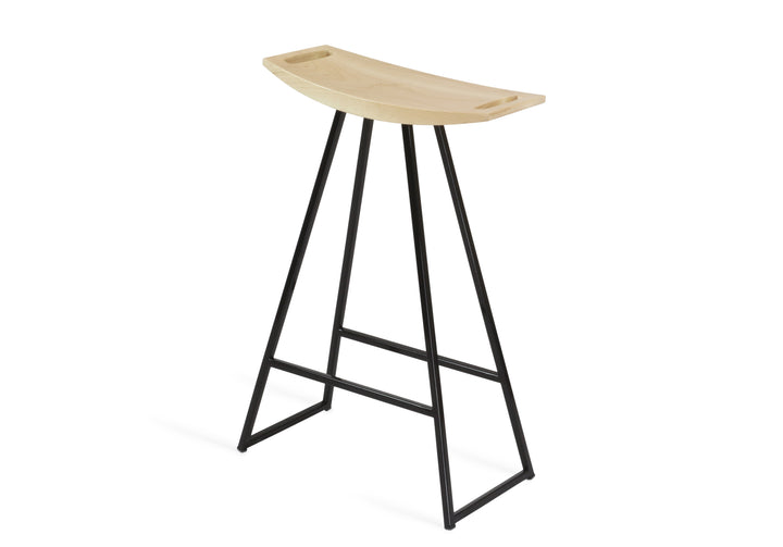 Roberts Counter Stool - Tronk - Stools + Benches + Ottomans - Maple - Black - HORNE