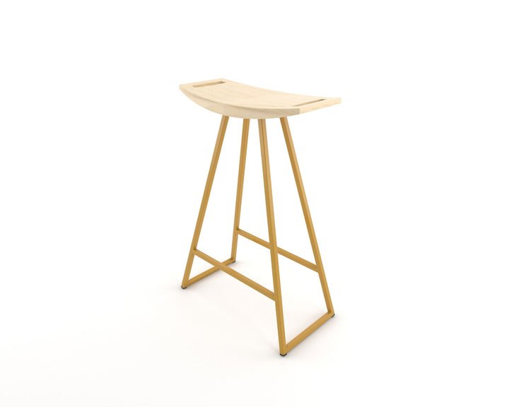 Roberts Counter Stool - Tronk - Stools + Benches + Ottomans - Maple - Mustard - HORNE
