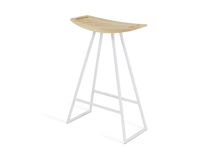 Roberts Counter Stool - Tronk - Stools + Benches + Ottomans - Maple - White - HORNE