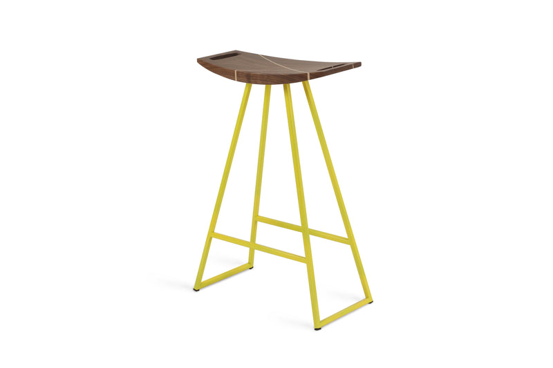 Roberts Counter Stool - Tronk - Stools + Benches + Ottomans - Walnut - Green - HORNE