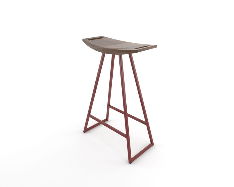 Roberts Counter Stool - Tronk - Stools + Benches + Ottomans - Walnut - Green - HORNE