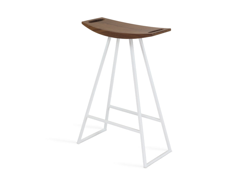 Roberts Counter Stool - Tronk - Stools + Benches + Ottomans - Walnut - Green - HORNE