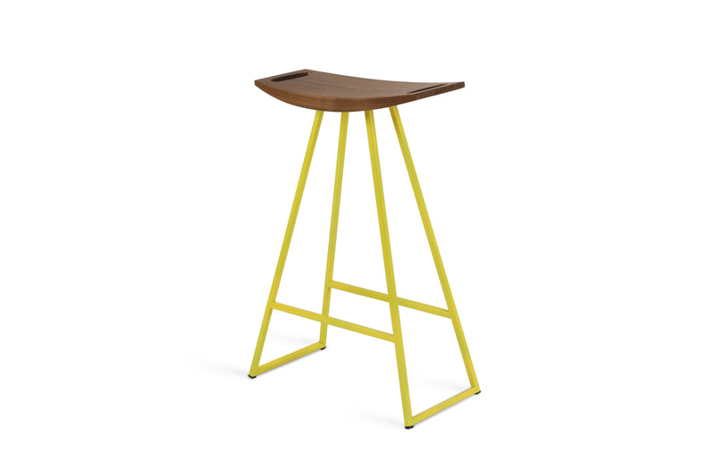 Roberts Counter Stool - Tronk - Stools + Benches + Ottomans - Walnut - Green - HORNE