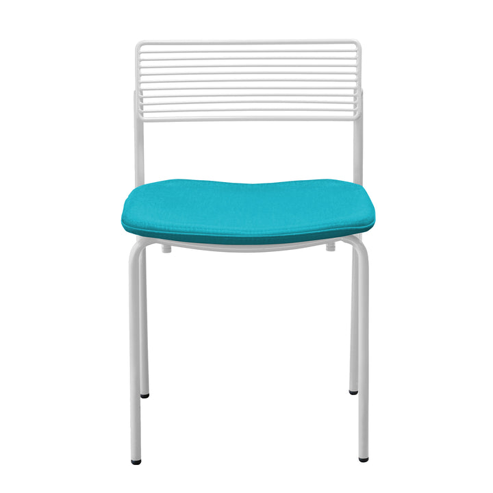 The Rachel Chair - Set of 2 - Bend Goods - Chairs - White - Add Teal Seat Pad - HORNE