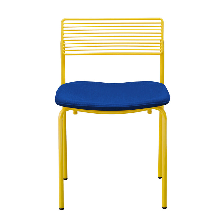The Rachel Chair - Set of 2 - Bend Goods - Chairs - Yellow - Add True Blue Seat Pad - HORNE