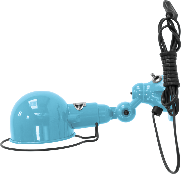 Signal Wall Sconce - SI300 - Glossy Finish - Jielde - Wall Sconces - With Plug & Cord - Pastel Blue - RAL5024 - HORNE