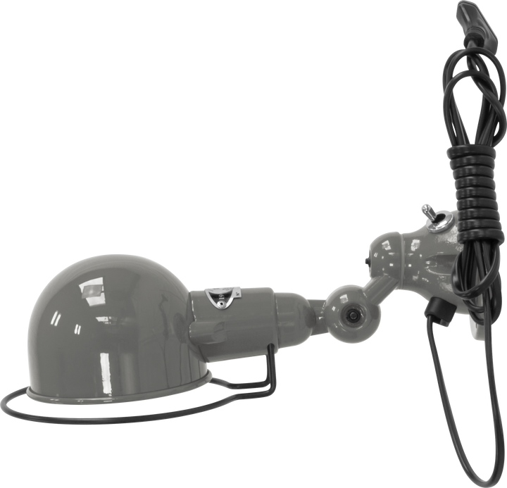 Signal Wall Sconce - SI300 - Glossy Finish - Jielde - Wall Sconces - With Plug & Cord - Mouse Grey - RAL7005 - HORNE