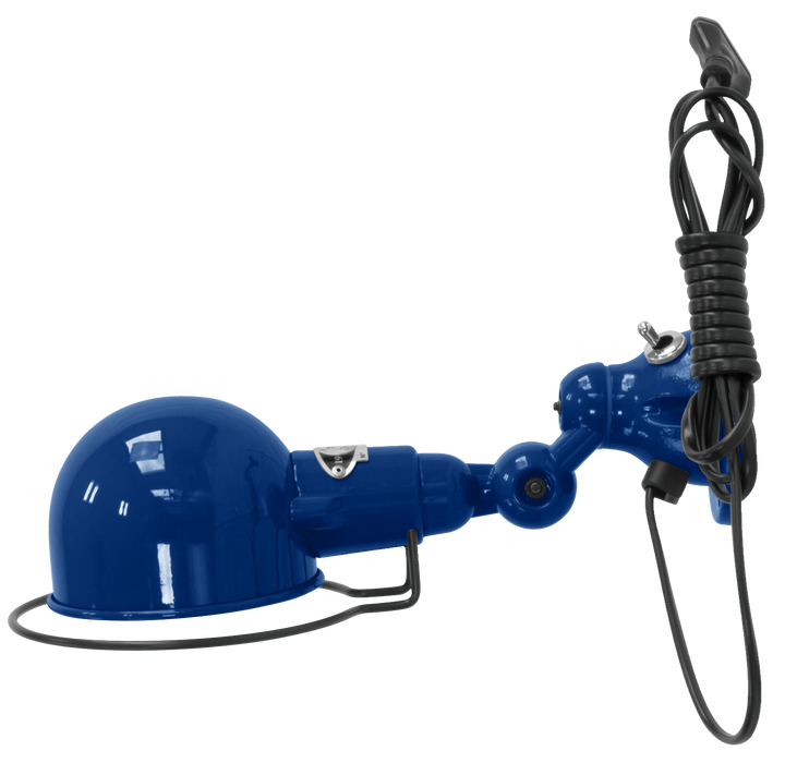 Signal Wall Sconce - SI300 - Glossy Finish - Jielde - Wall Sconces - With Plug & Cord - Sapphire Blue - RAL5003 - HORNE