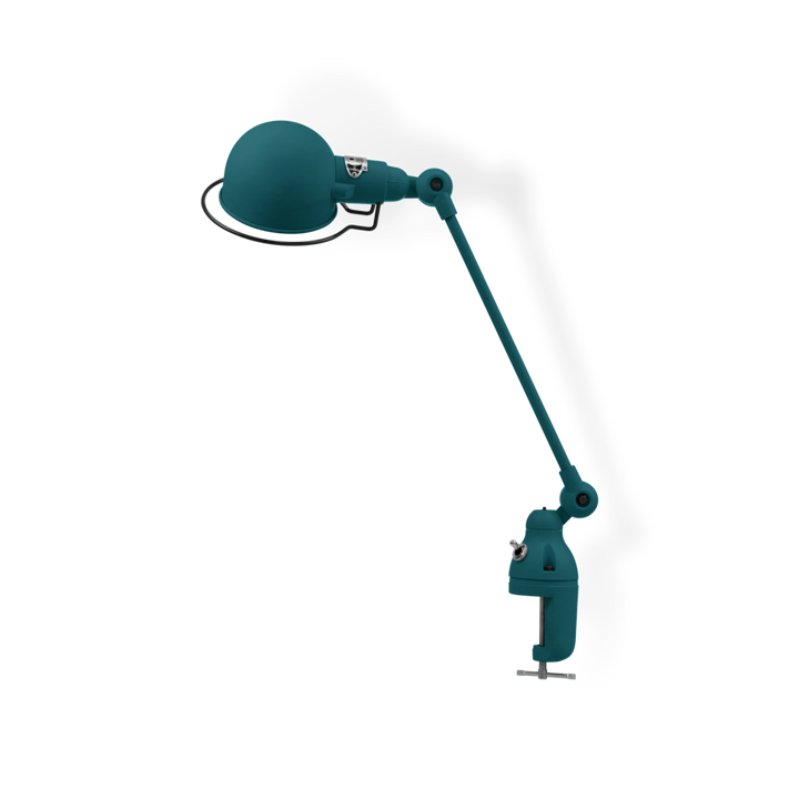 Signal 1 - Arm Clamp Lamp - SI312 - Jielde - Table + Task - Glossy - Ocean Blue - RAL5020 - HORNE