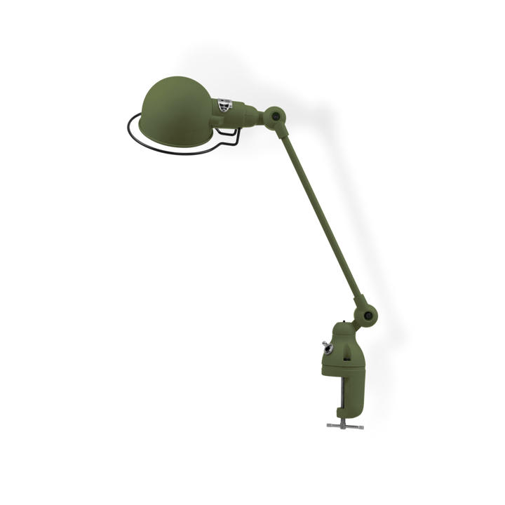 Signal 1 - Arm Clamp Lamp - SI312 - Jielde - Table + Task - Glossy - Olive Green - RAL6003 - HORNE