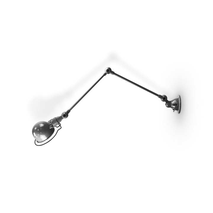 Signal 2 - Arm Wall Sconce - SI331 - Glossy Finish - Jielde - Wall Sconces - No Switch - Chromed - HORNE