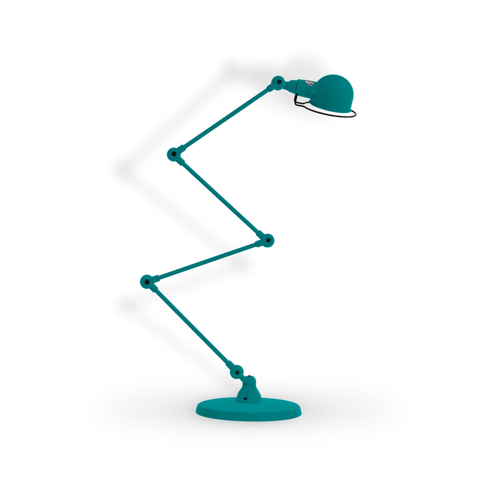 Signal Zig - Zag Floor Lamp - SI433 - Jielde - Floor Lamps - Matte - Water Blue - RAL5021 - HORNE