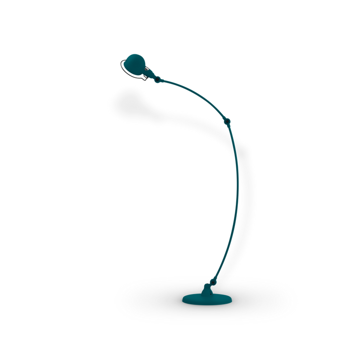 Signal Curved Arm Floor Lamp - SIC843 - Jielde - Floor Lamps - Matte - Ocean Blue - RAL5020 - HORNE