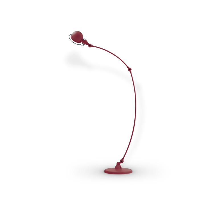 Signal Curved Arm Floor Lamp - SIC843 - Jielde - Floor Lamps - Glossy - Burgundy - RAL3005 - HORNE