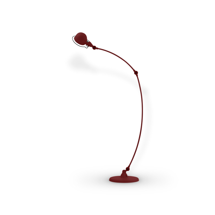 Signal Curved Arm Floor Lamp - SIC843 - Jielde - Floor Lamps - Matte - Burgundy - RAL3005 - HORNE