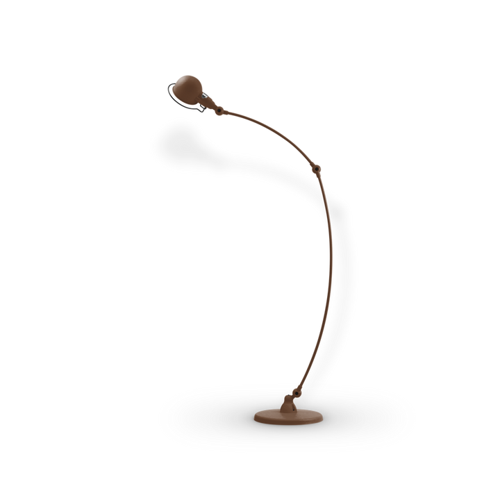 Signal Curved Arm Floor Lamp - SIC843 - Jielde - Floor Lamps - Glossy - Chocolate - RAL8017 - HORNE