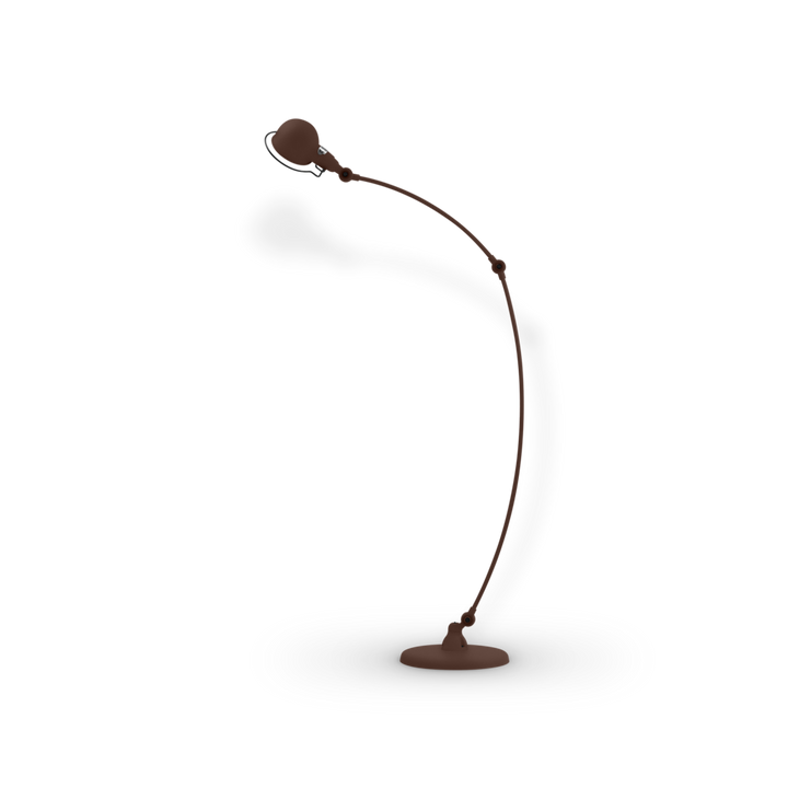Signal Curved Arm Floor Lamp - SIC843 - Jielde - Floor Lamps - Matte - Chocolate - RAL8017 - HORNE