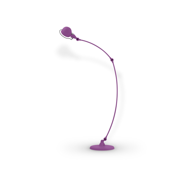 Signal Curved Arm Floor Lamp - SIC843 - Jielde - Floor Lamps - Matte - Fuschia - RAL4008 - HORNE