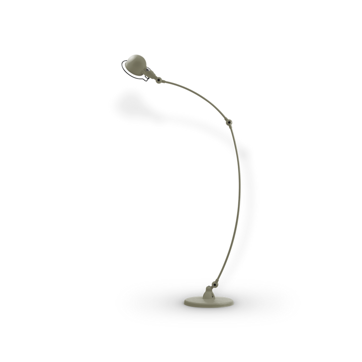 Signal Curved Arm Floor Lamp - SIC843 - Jielde - Floor Lamps - Glossy - Khaki - RAL7002 - HORNE