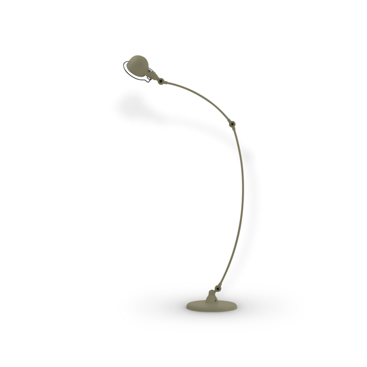 Signal Curved Arm Floor Lamp - SIC843 - Jielde - Floor Lamps - Matte - Khaki - RAL7002 - HORNE