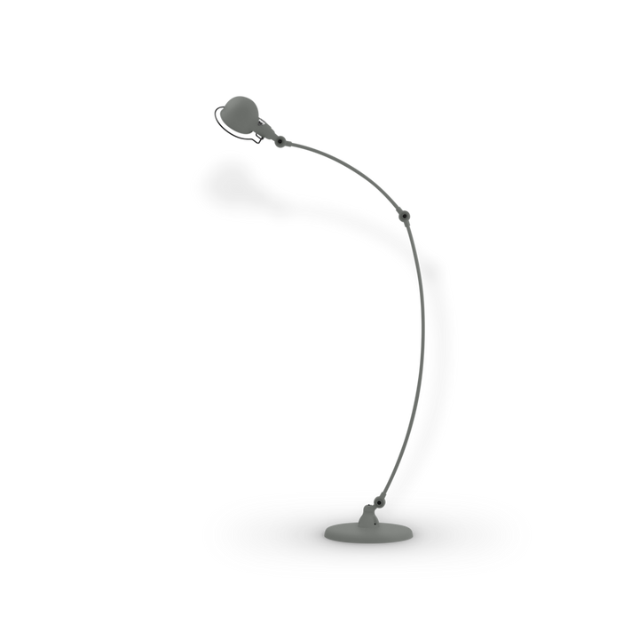 Signal Curved Arm Floor Lamp - SIC843 - Jielde - Floor Lamps - Matte - Mouse Grey - RAL7005 - HORNE