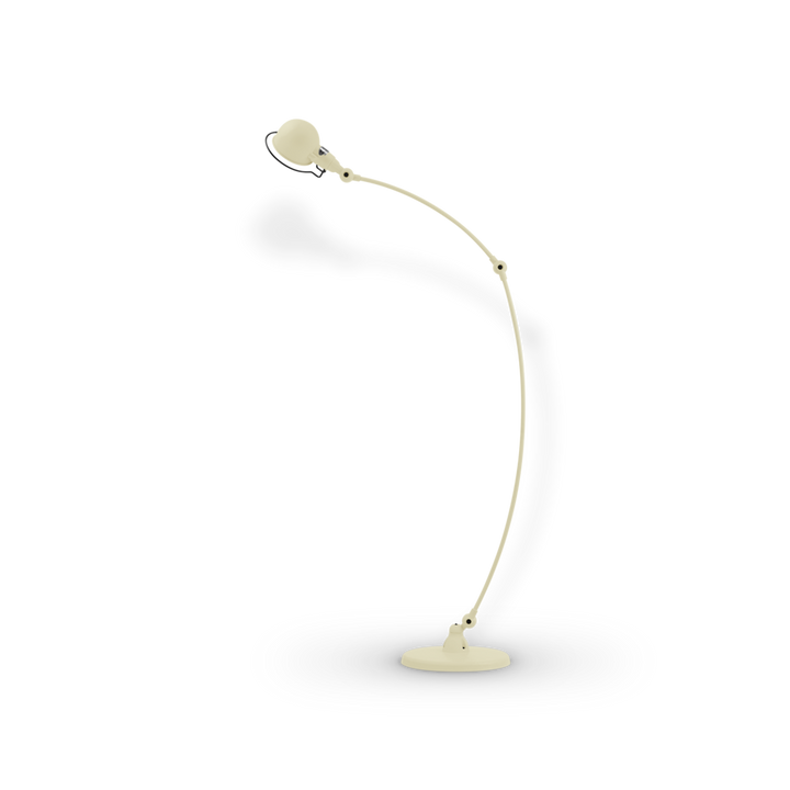 Signal Curved Arm Floor Lamp - SIC843 - Jielde - Floor Lamps - Glossy - Ivory - RAL1015 - HORNE