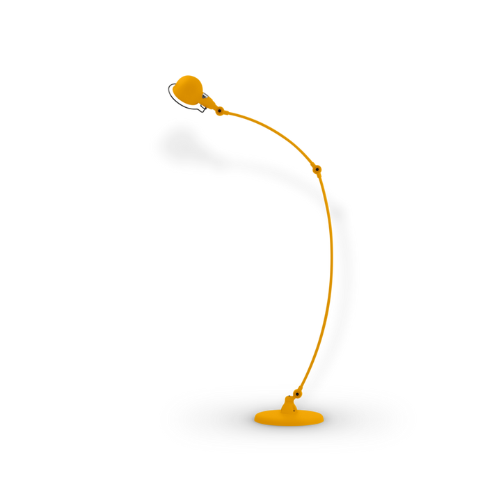 Signal Curved Arm Floor Lamp - SIC843 - Jielde - Floor Lamps - Matte - Mustard - RAL1003 - HORNE