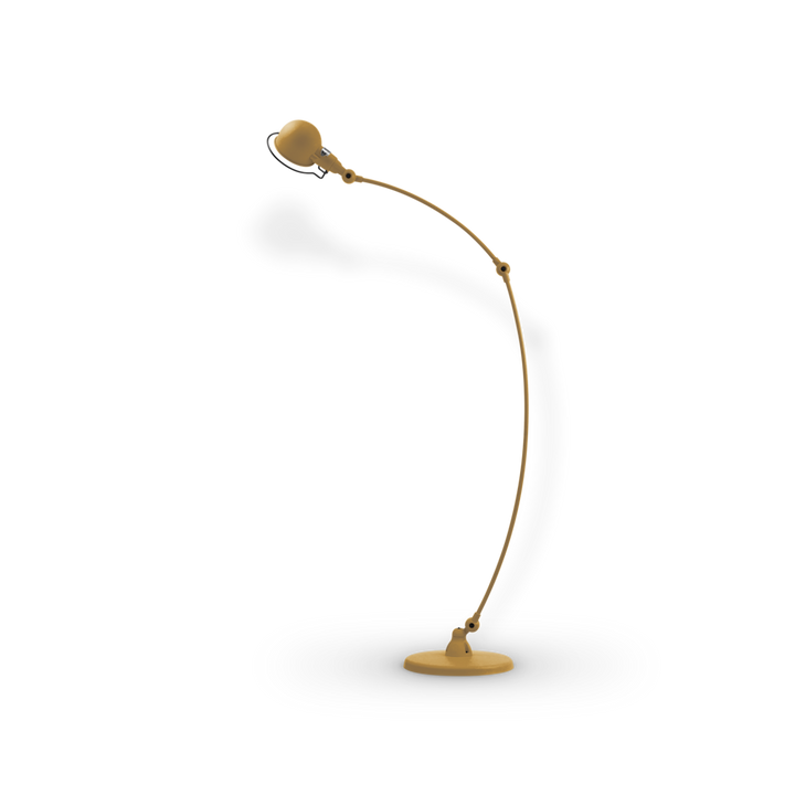 Signal Curved Arm Floor Lamp - SIC843 - Jielde - Floor Lamps - Glossy - Bronze - RAL1036 - HORNE