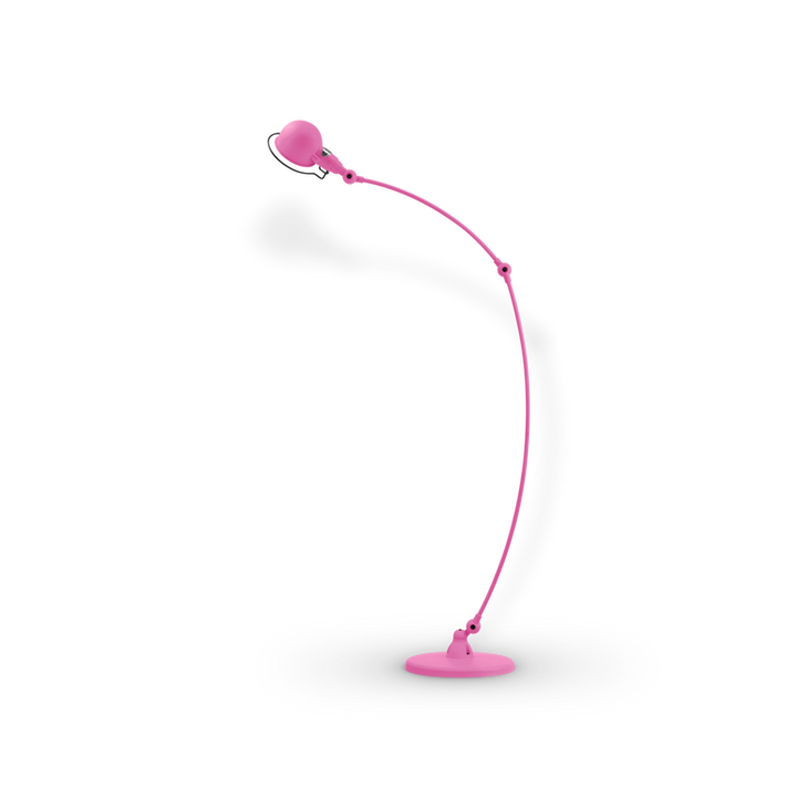 Signal Curved Arm Floor Lamp - SIC843 - Jielde - Floor Lamps - Glossy - Pink - RAL4003 - HORNE