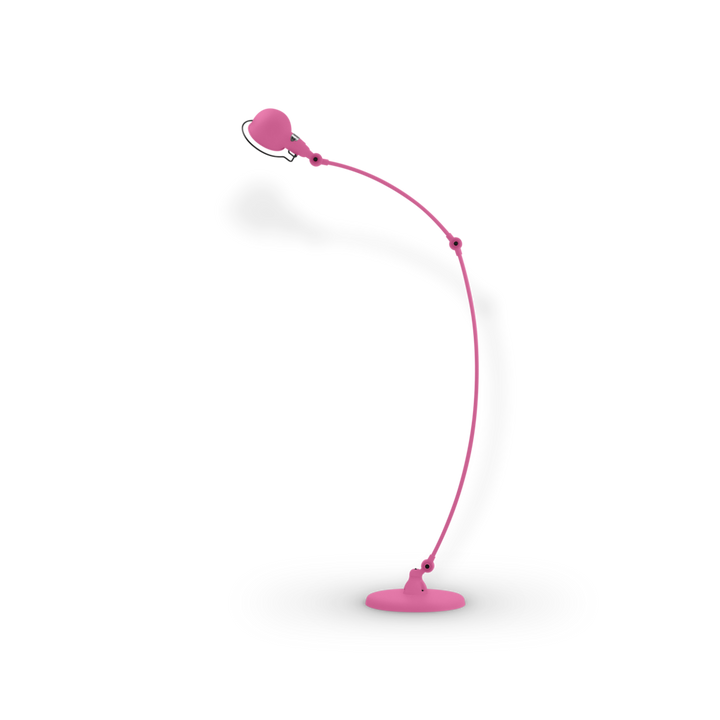 Signal Curved Arm Floor Lamp - SIC843 - Jielde - Floor Lamps - Matte - Pink - RAL4003 - HORNE
