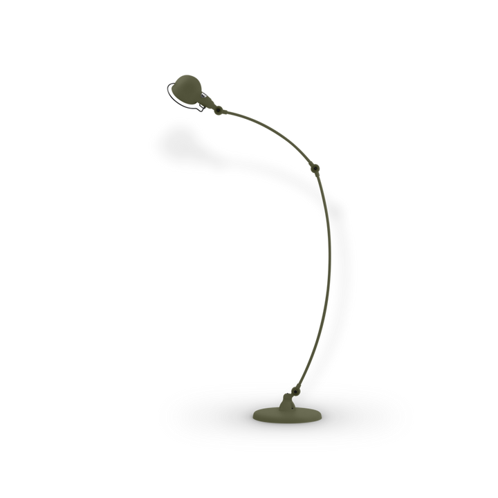 Signal Curved Arm Floor Lamp - SIC843 - Jielde - Floor Lamps - Matte - Olive Green - RAL6003 - HORNE