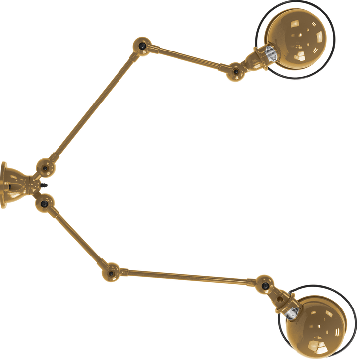 Loft Double - Arm Ceiling Light - SKY4224 - Jielde - Ceiling Lights - Glossy - Bronze - RAL1036 - HORNE