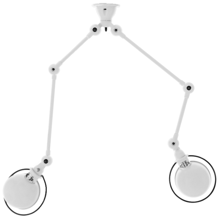 Loft Double - Arm Ceiling Light - SKY4224 - Jielde - Ceiling Lights - Matte - White - HORNE
