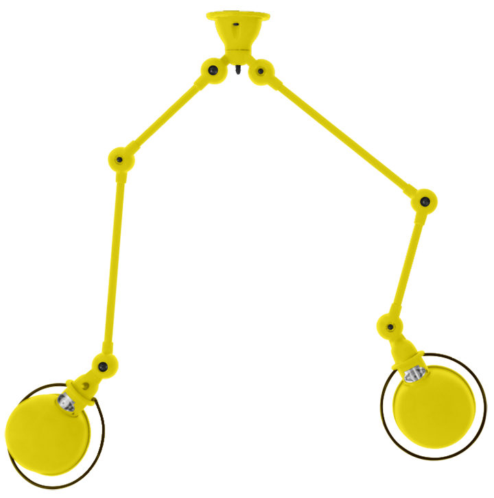 Loft Double - Arm Ceiling Light - SKY4224 - Jielde - Ceiling Lights - Matte - Yellow Sulfur - RAL1016 - HORNE