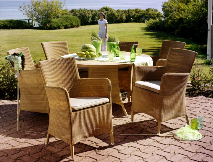 Hampsted Chair - Cane Line - Outdoor Furniture - Black - Taupe Natté - HORNE