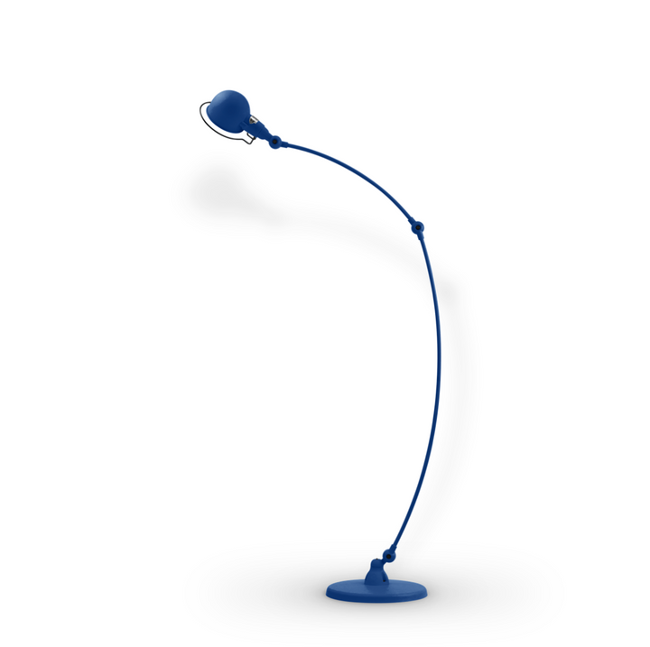 Signal Curved Arm Floor Lamp - SIC843 - Jielde - Floor Lamps - Glossy - Sapphire Blue - RAL5003 - HORNE