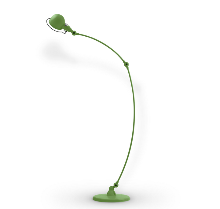 Signal Curved Arm Floor Lamp - SIC843 - Jielde - Floor Lamps - Glossy - Herb Green - RAL6010 - HORNE