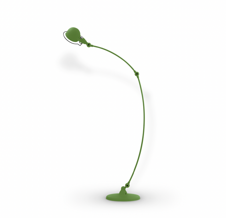 Signal Curved Arm Floor Lamp - SIC843 - Jielde - Floor Lamps - Matte - Herb Green - RAL6010 - HORNE