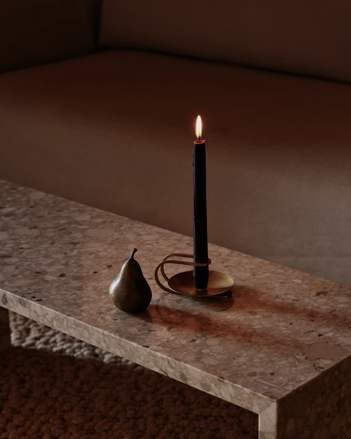 Clip Table Candle Holder - Audo Copenhagen - Candle Holders - 3 - Arm - Brass - HORNE